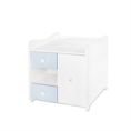 Bed MiniMAX NEW white+baby blue /multi-functional dresser/